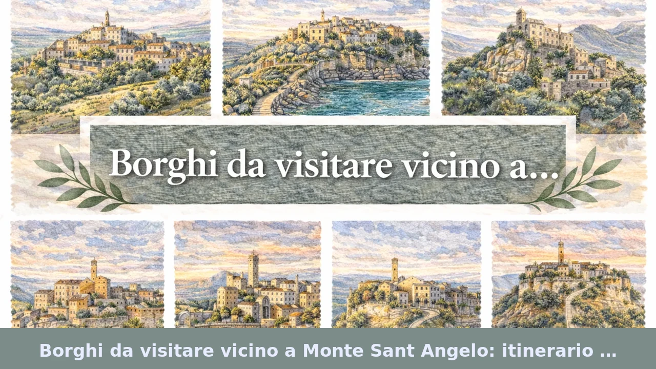 Borghi da visitare vicino a Monte Sant Angelo: itinerario nella zona